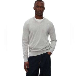 GAP Men's V-Neck Gray Sweater XXL